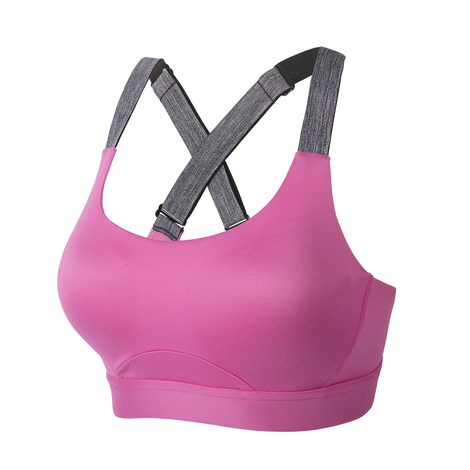 La Isla женский ударопрочный формованный бюстгальтер с полным покрытием на косточках для тренировок - Цвет: Hot Pink5