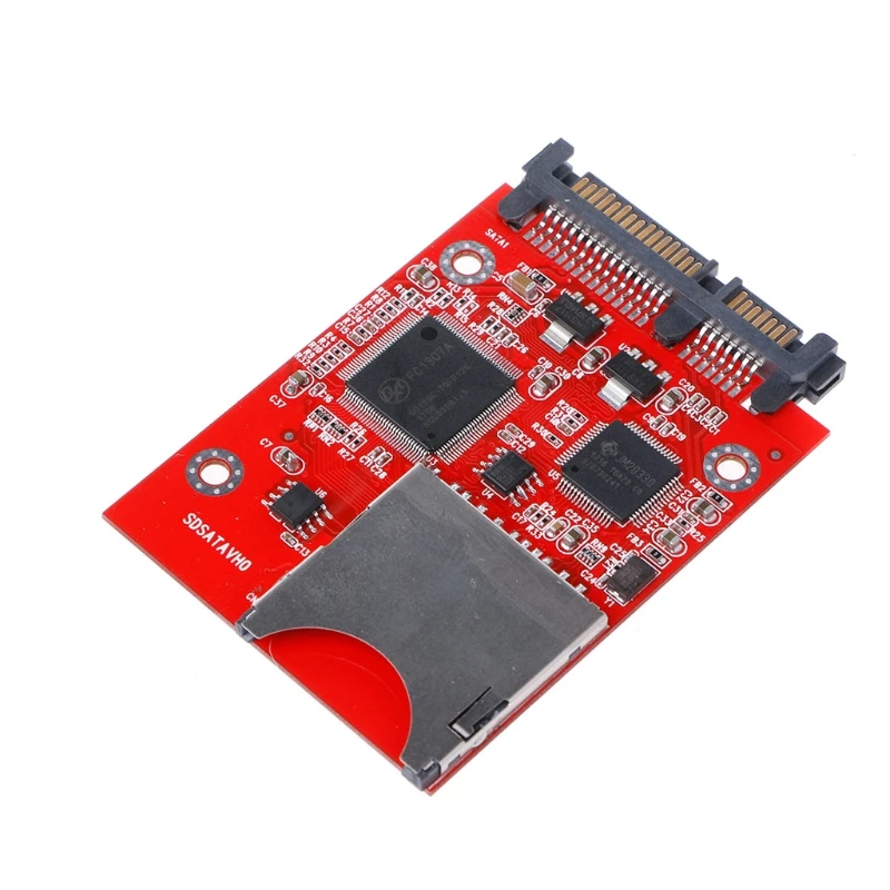 SD-SATA адаптер цифровой MMC SD SDHC безопасный адаптер SATA конвертер для Windows Linux Mac OS