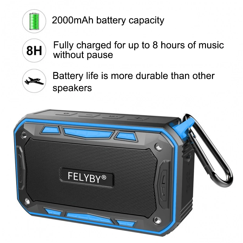 FELYBY Профессиональный S618 Мини Портативный Открытый беспроводной Bluetooth стерео