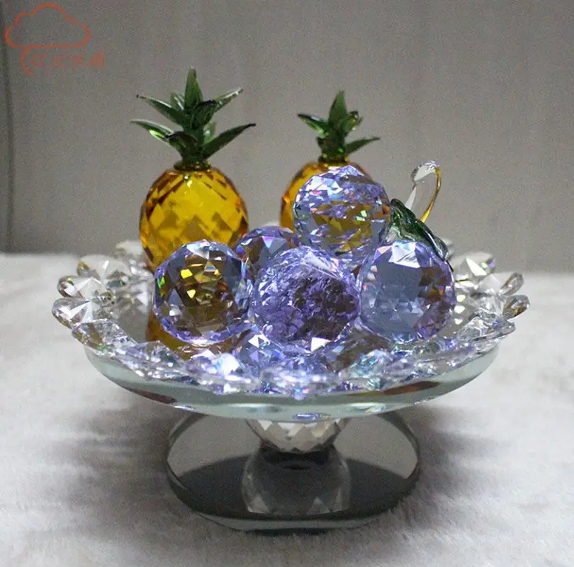 Buy The upscale crystal grape pineapple fruit plate