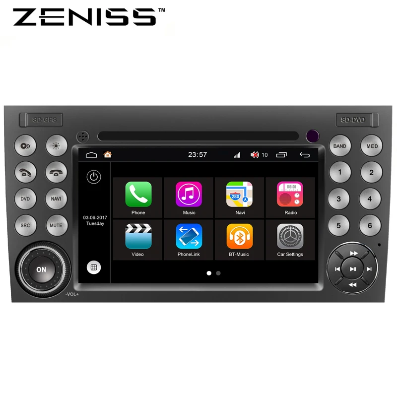 

ZENISS S200 Android8.0 Car DVD player for MERCEDES BENZ SLK R171/SLK200/SLK280/SLK350 with Quad Core GPS Radio
