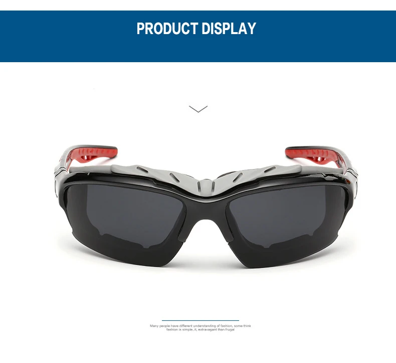 Супер мягкий противостоять ветру Солнцезащитные очки для женщин Для мужчин печать Рамки дождь Байкер Очки поляризованные спорт Goggle UV400