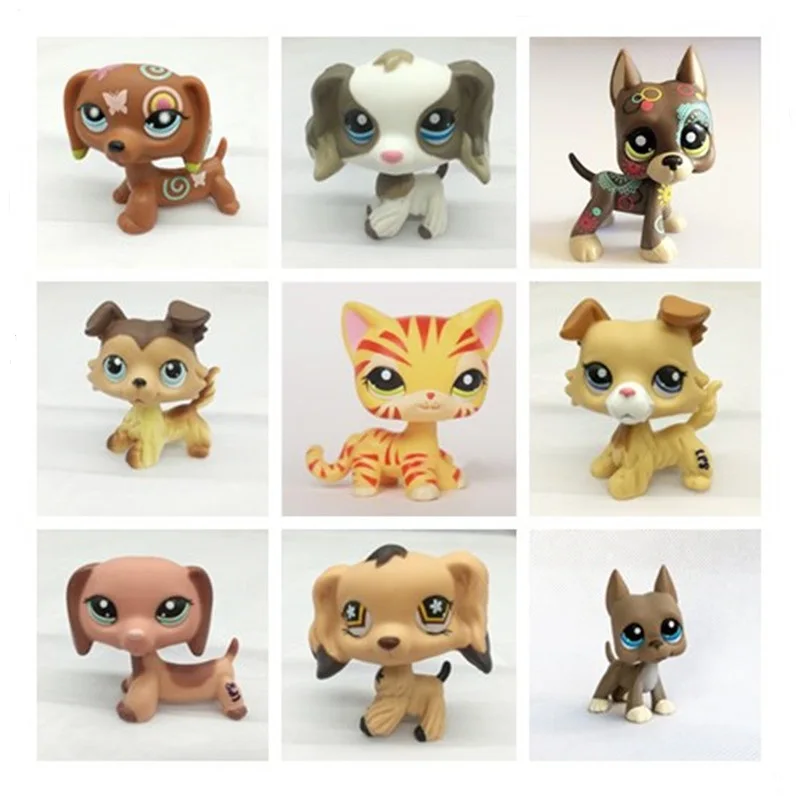 Милые коллекционные игрушки для кошек из серии pet shop 5 см-6 см розовый и белый кот