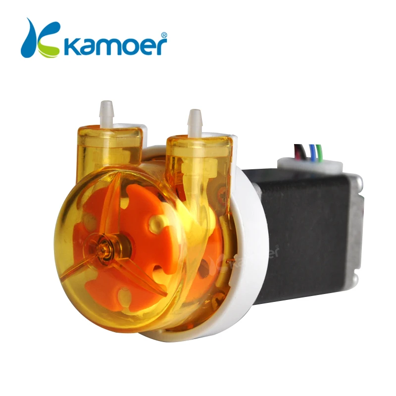 Перистальтический мини Насос Kamoer KAS 12/24 в с шаговым двигателем и силиконовой