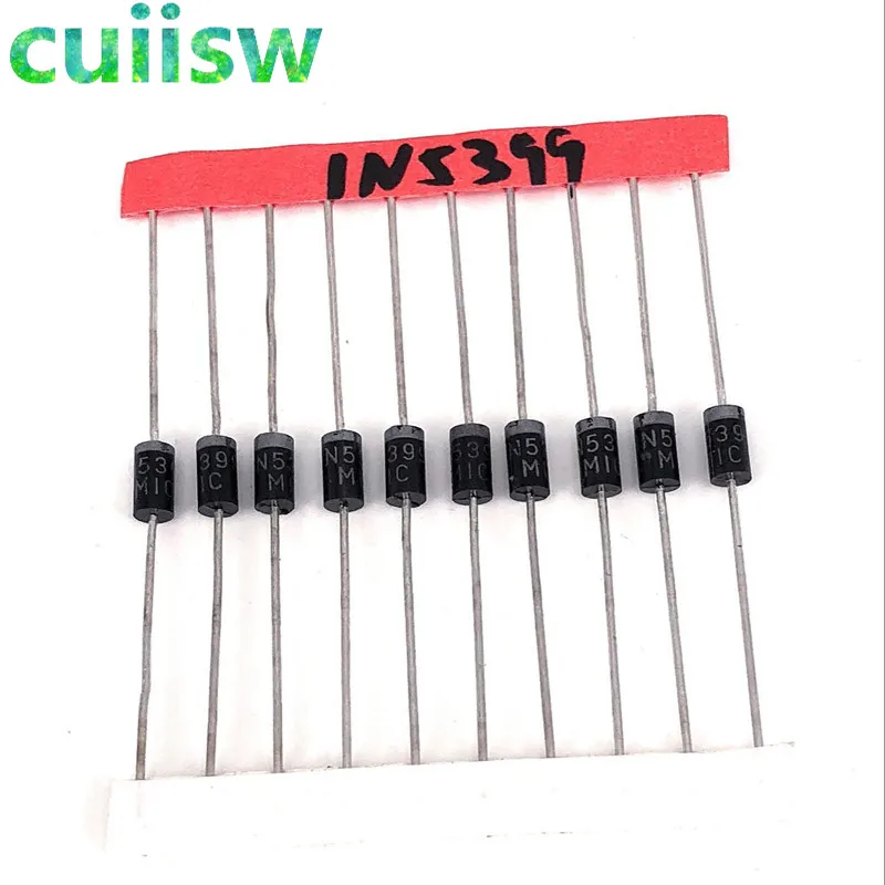 Cuiisw DIP Диод 1N4148 1N4007 FR107 1N5408 1N5822 FR207 1N5819 1N5399 8; Тип 100 шт