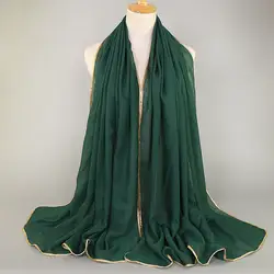 MSAISS осень хлопок белье мусульманские дамы Veil платок 180*90 дамы шаль шарф золотая нить шарф Ms441