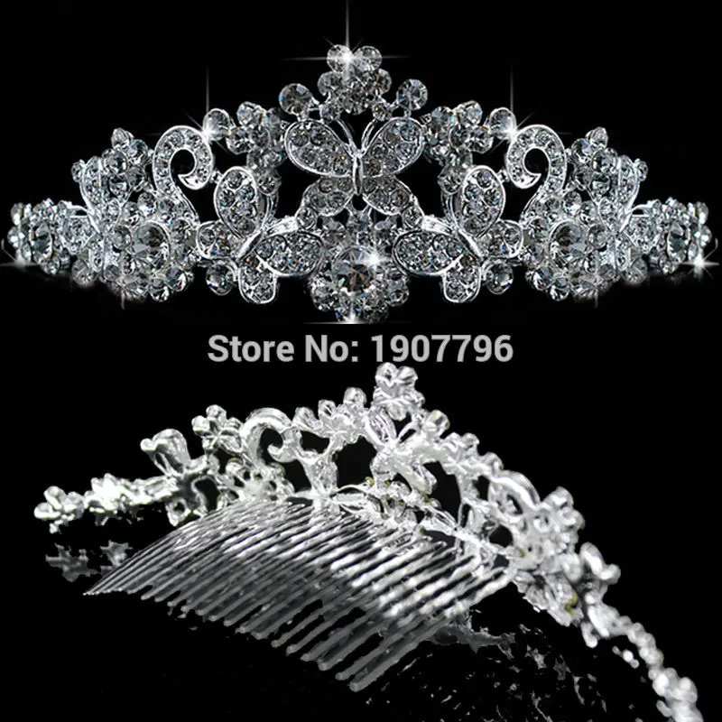 Nova Moda strass princesa Meninas de cristal Da тиара Корона оголовье