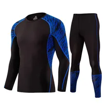 Бренд Термальность нижнее белье Для мужчин зимние подштанники быстросохнущая анти-микробных стрейч теплые Для мужчин спортивная одежда Костюмы