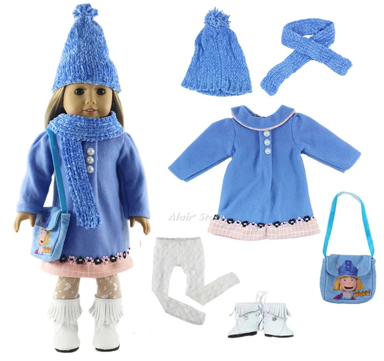 Много стилей на выбор, кукольная одежда, повседневная одежда, наряд для 18 дюймовой американской куклы, 18 дюймовая кукольная обувь, кукольные аксессуары