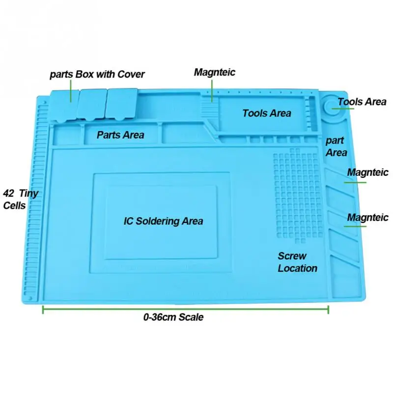 Коврик для пайки силиконовый Магнитный термостойкий Коврик для телефона инструменты для ремонта компьютера