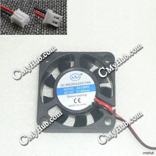 Новый AAA HZHD HZHZ 4010MS для RUNDA FD124010HS DC12V 0.09A 0.10A 0.12A 2-контактный 2-проводный 2. 0 40X40X10MM 40 мм