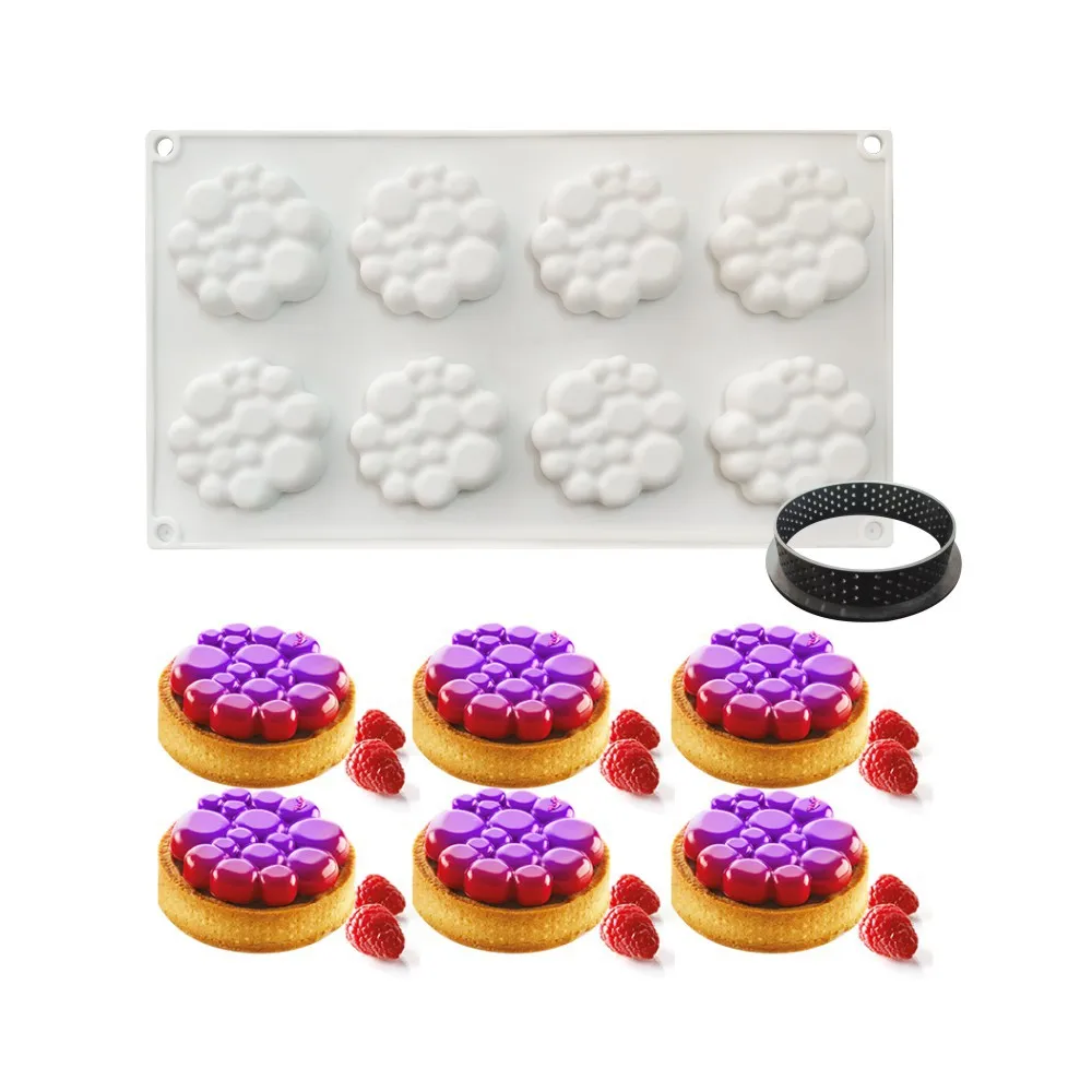 

3 Styles tart shape Baking silicone french cake mold for mousse frozen ice cream cake mould bakery tool K360