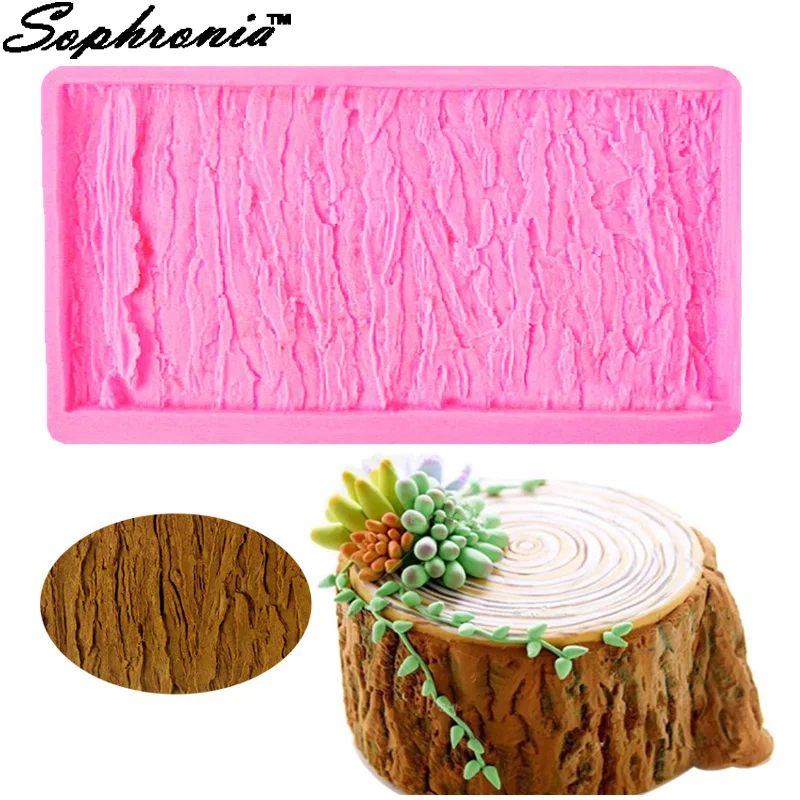 

Sophronia Tree Bark Texture Icicle Silicone Mold Fondant Cake Mold Chocolate Christmas Decorating Tools Silicone 20.2*11.8*1CM