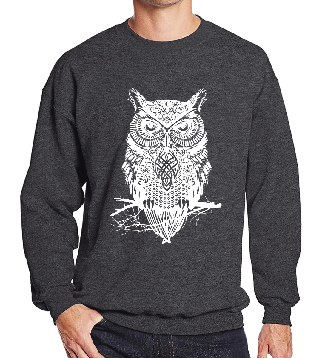 

2019 spring winter hoodies sweatshirt cartoon animal Owl printed men's sportswear fleece hoody brand clothing tracksuits k-pop
