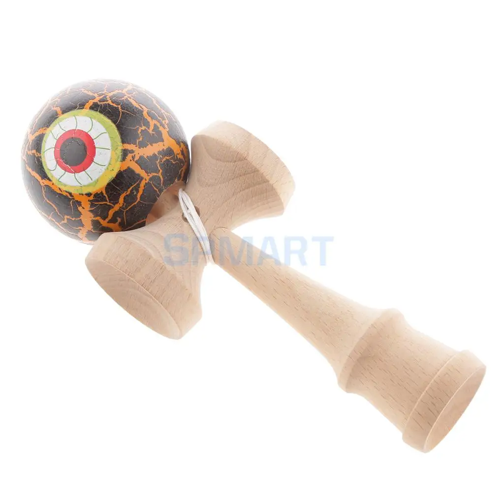 Eyeball Shaped краска для трескающих покрытий деревянные Kendama дети мастерство мяч игры дети веселые деревянные игрушки