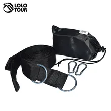 Essential Can Hold 200kg OutDoor Camping Hiking Hammock Hanging Belt Hammock Strap Rope with Metal Buckle Load Bind Rope