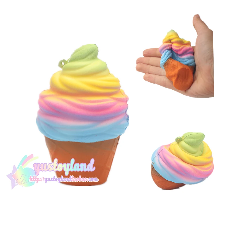 10 шт./лот красочные jumbo Kawaii милая стильная телефон ремни Радужное мороженое