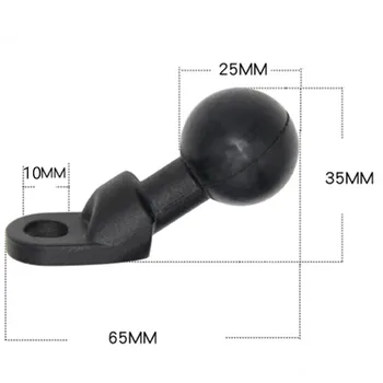 

Motorcycle Angled Base w/ 10mm Hole 1 Inch Ball Head Adapter for RAM Mounts for Gopro Camera Smartphone for Garmin GPS