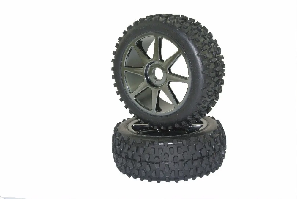 

Set 4Pcs Tyre Tires&Wheel Rim 17mm Hex For Kyosho MP9 1:8 RC Buggy Off-Road Car