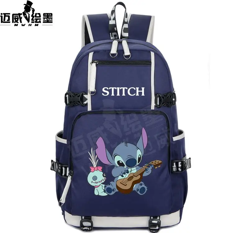 Anime Cute Fashion Cartoon Lilo& Stitch Backpack Men's And Junior High School Student Canva stravel Bag Teenage Girl Backpacks - Цвет: 6