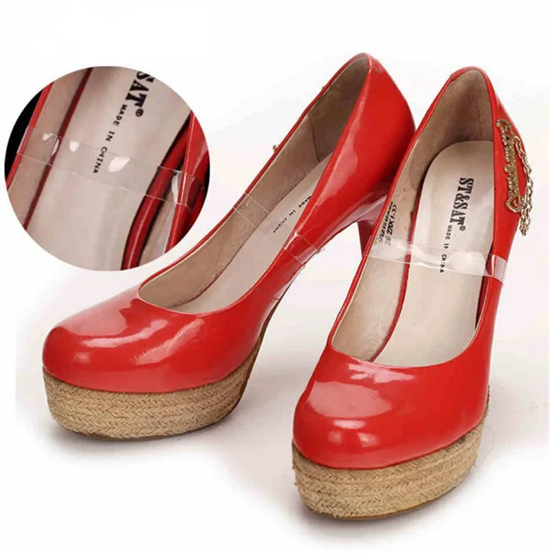 

2pcs=1 pair Clear Elastic Adjustable Straps Transparent Shoe Binds for loose Shoes Accessory silicone shoelaces