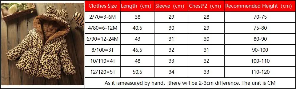 Зимняя Детская Хлопковая стеганая куртка утепленное пальто с леопардовым принтом пальто для маленьких девочек Одежда для младенцев с капюшоном теплая кашемировая одежда для детей от 0 до 5 лет