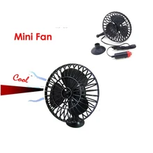 12 V Авто 4 дюймовый мини бесшумный вентилятор автомобиля для вилочных погрузчиков присоска охлаждения вождения вентилятор с подключение к автомобильному прикуривателю