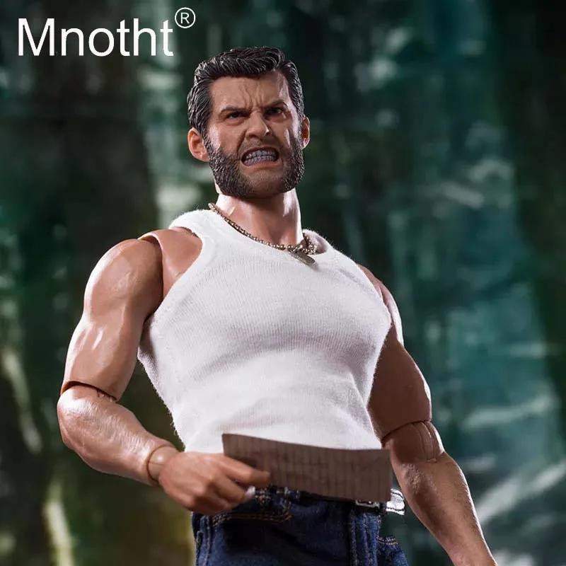 Mnotht 1:6 Scale Angry Wolverine Head Sculpt Rogan angry version Carving Model Toys Action Figures Hobbies m3 | Игрушки и хобби