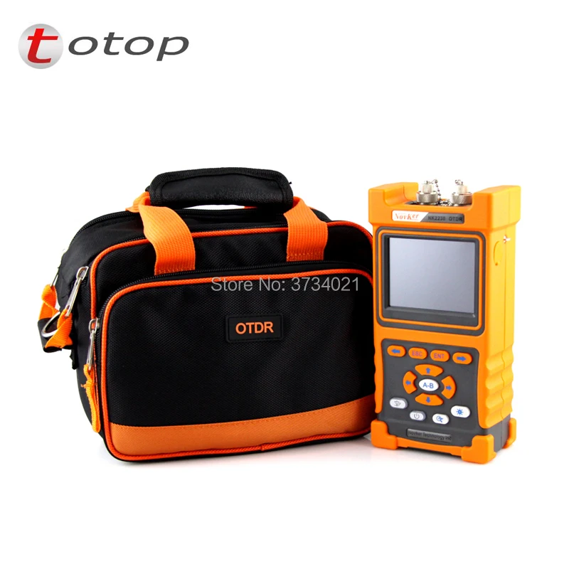 

Handheld NK2000 SM OTDR 1310nm/1550nm 28/26dB,Integrated 2MW VFL,Touch Screen 70km~80km Optical Time Domain Reflectometer VFL