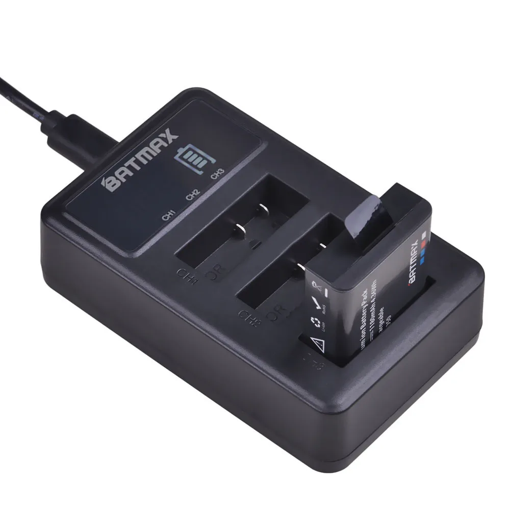 3 шт. Аккумулятор для камеры PG1050 1180 мАч Akku + светодиодный usb зарядное устройство с