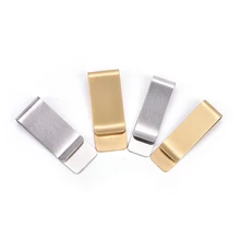 1 шт. нержавеющая стальной зажим для денег кошелек для карманного металлического держателя денег 2 размера Держатель денежных купюр зажим держатель портативный латунь