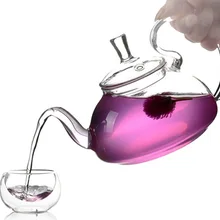1 шт., элегантный цветочный кофейный стеклянный чайник, стеклянные чайные горшки, термостойкие стеклянные чайные горшки, чайник Gongfu с чайным фильтром, JN 1011