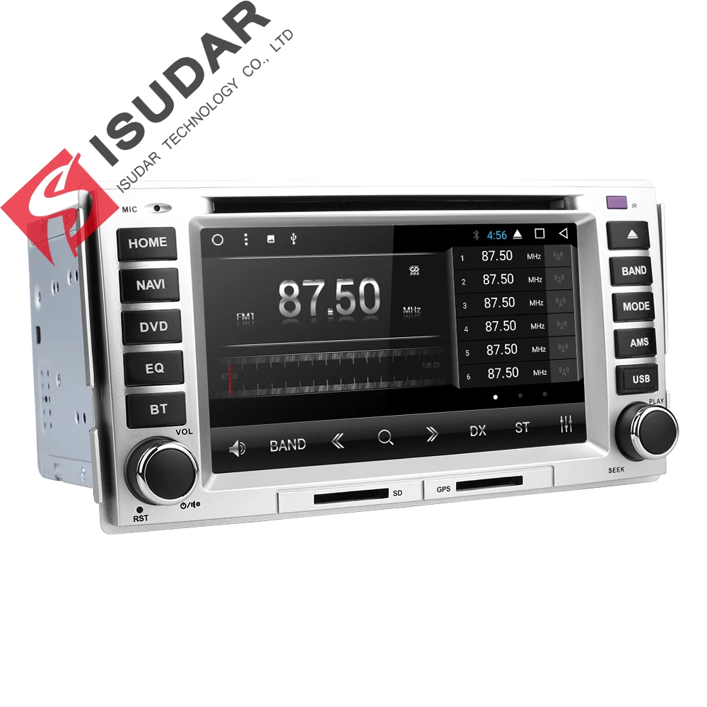 Discount Isudar Car Multimedia player 2 din Auto DVD android 7.1.1 6.2 Inch For HYUNDAI/SANTAFE/SANTA FE 2006-2012 Radio 4 Core 4G FM GPS 3