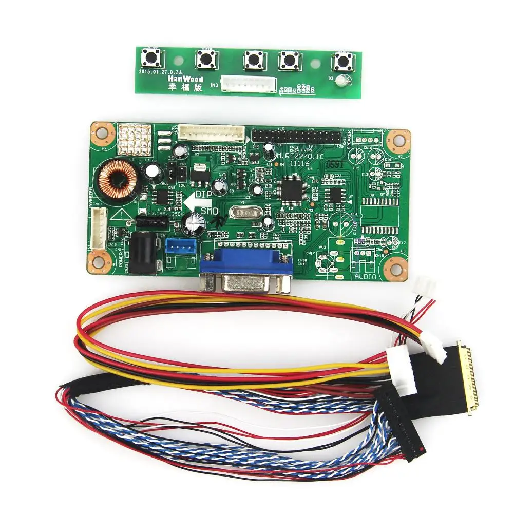 for LP171WP4 LP171W01 A4 17.1/" Controller Board HDMI+VGA+DVI+Audio+Earphone
