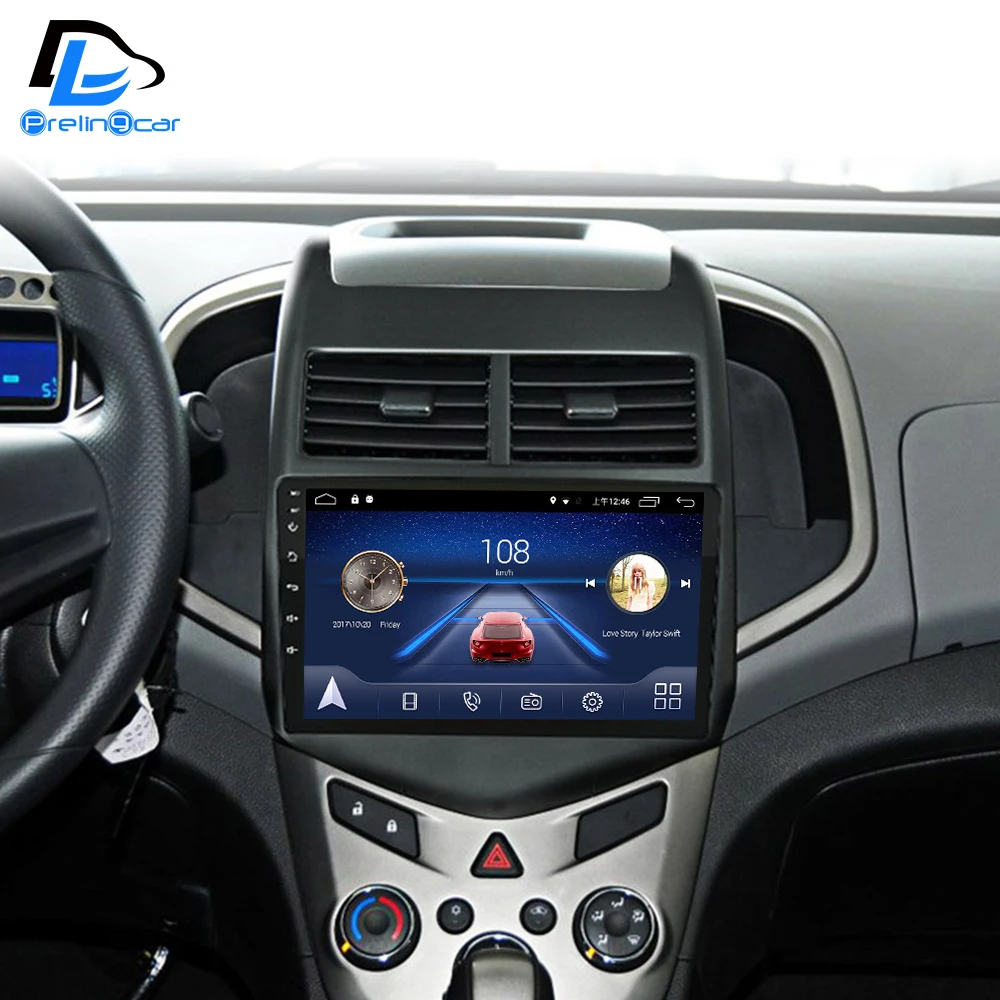 4G LTE Навигация dvd android 9,0 стерео система для Chevrolet aveo sonic- лет Автомобильный gps мультимедийный плеер радио