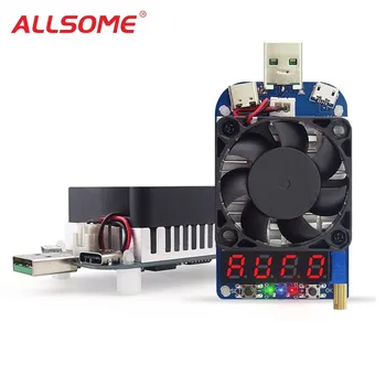 

ALLSOME HD25/HD35 USB Electronic Load Digital Display Voltage Current Meter Battery Aging Detector Adjustable Resistor