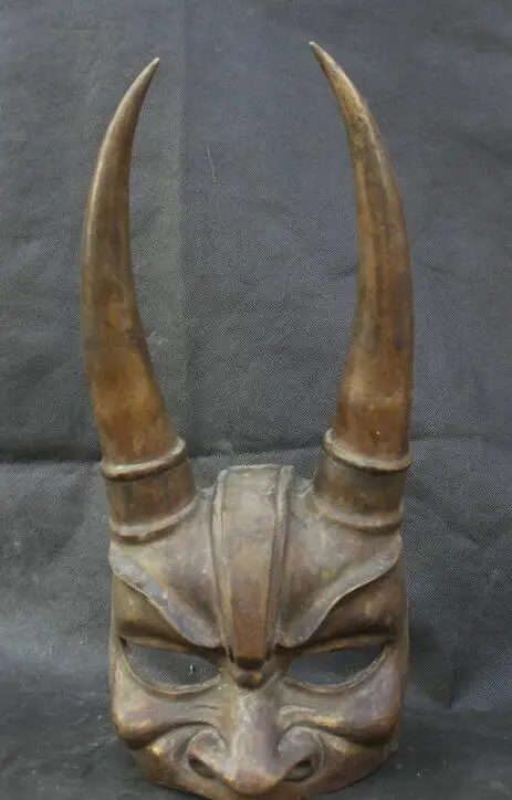 

Details about 16" Chinese Folk Feng Shui Bronze Zodiac Year Bull Oxen Corrida Head Vizard Mask