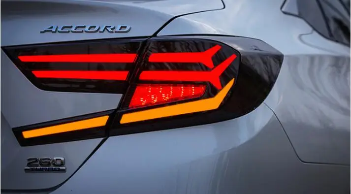 Автомобильный Стайлинг задний фонарь задние фонари для Honda Accord задний фонарь DRL+ Динамический сигнал поворота+ тормоз+ светодиодные фонари заднего хода