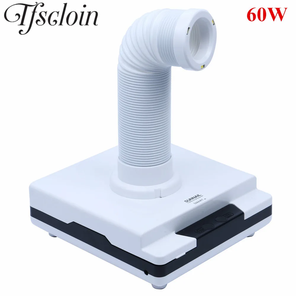 

TFSCLOIN 60W Strong Nail Dust Collector with LED Spotlight Adjustable Telescopic Pipe Nail Cleaner Vacuum Suction Machine