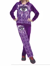 Plus Size Women Clothing Velour Velvet jacket hoodie winter Pajamas set for women tracksuits sleep lounge HN-011