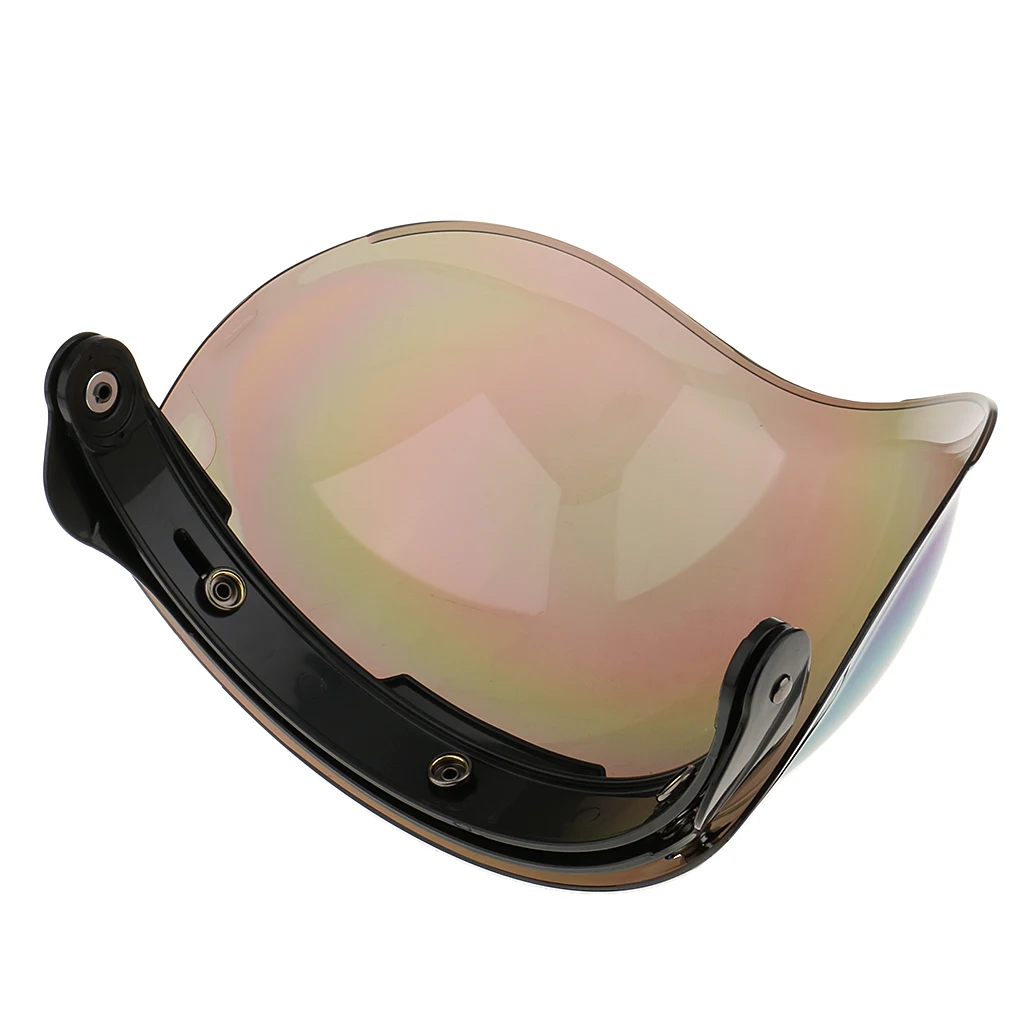 Universal Flip up Lens Bubble Visor Full Face Shield Mask Wind Protector 4 Colors For Retro Motorcycle Helmet Moto Capacete  