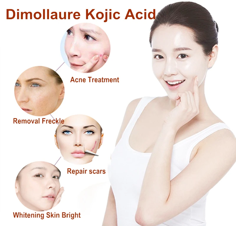 Dimollaure 30g pure Kojic Acid whitening cream+Hyaluronic acid serum removal Freckle Acne scar pigmentt melanin Wrinkle cream