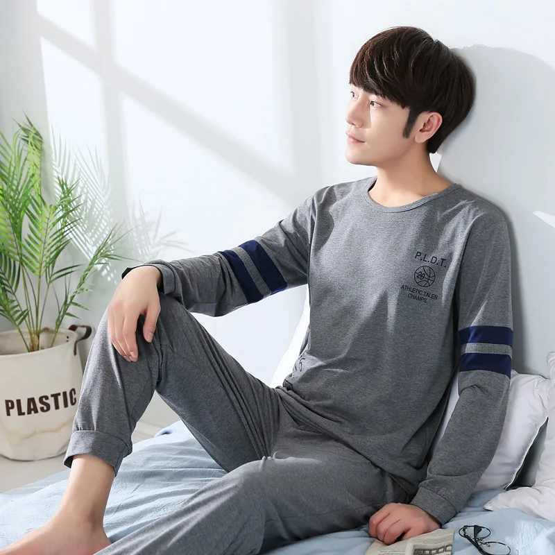 Yuzhenli Весна Для мужчин s Пижама пижамы хлопка Pijama Hombre мужские Пижамные наборы