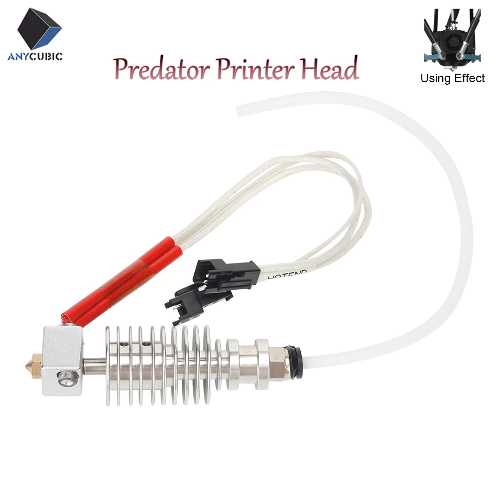ANYCUBIC оригинальный 3D принтеры Hotend комплект для Хищник 24V с нагревательной трубки