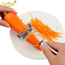 Delidge 1 шт., многофункциональная терка для овощей из нержавеющей стали, Овощечистка, двойной строгательный терка для картофеля, моркови, фруктов, инструменты