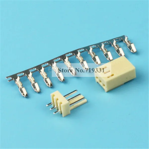 

10sets KF2510 3Pin Connector Kits 2.54mm Male Pin Header+Terminal+Female