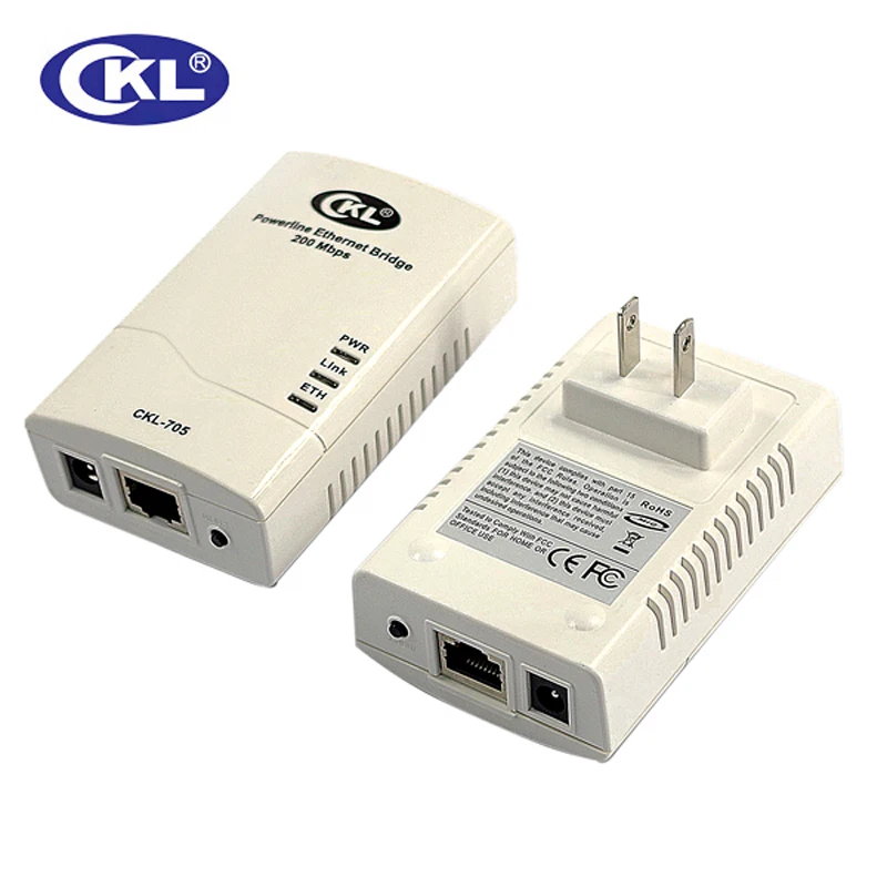 

CKL-705 Powerline to Network Adapter For Family or Office Internet Extension and Amplifying