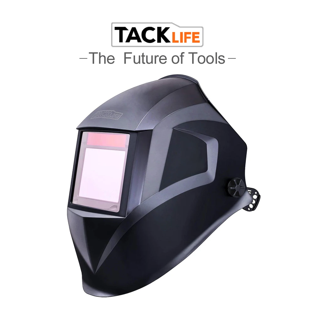 

TACKLIFE PAH03D Pro Welding Helmet with Highest Optical Class Larger Viewing Area Wide Shade Range DIN 6Pcs Replacement Lenses