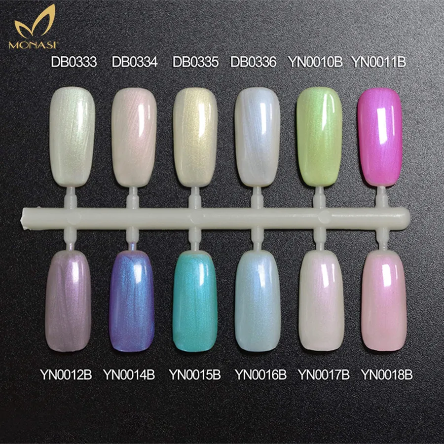 

Monasi Pearl Gelpolish Shell 12 Color Nail Gel Varnishes Long Lasting Professional Nail Art Salon Design Soak Off UV Gel Lacquer