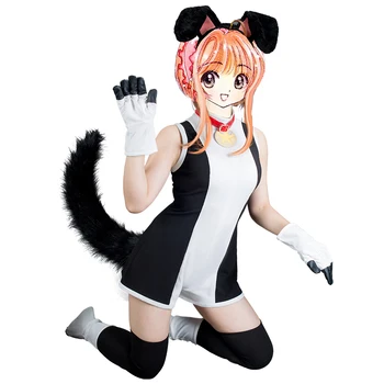 

[STOCK] 2018 Anime Cardcaptor Sakura Dog Pet Uniform Cosplay Costume+Gloves+Headwear+ACC+Tails+Sock For Halloween Free Shipping.
